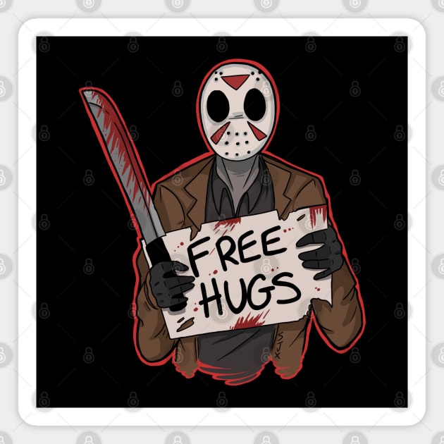 Free Hugs Jason Magnet by Bat13SJx